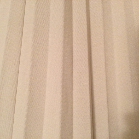 Vintage 70s - 80s Graff Cream Color Californiawear Pleated Skirt - Picture 3 of 10